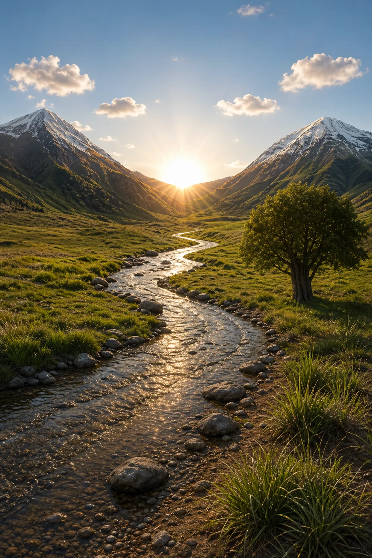 Фотореалистичный рендер долины — gpt-image-2