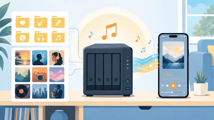 Navidrome на Synology: домашняя музыкальная медиатека с Amperfy