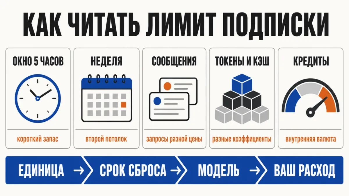 Четыре проверки перед сравнением тарифа: единица, срок сброса, модель и ваш реальный расход.