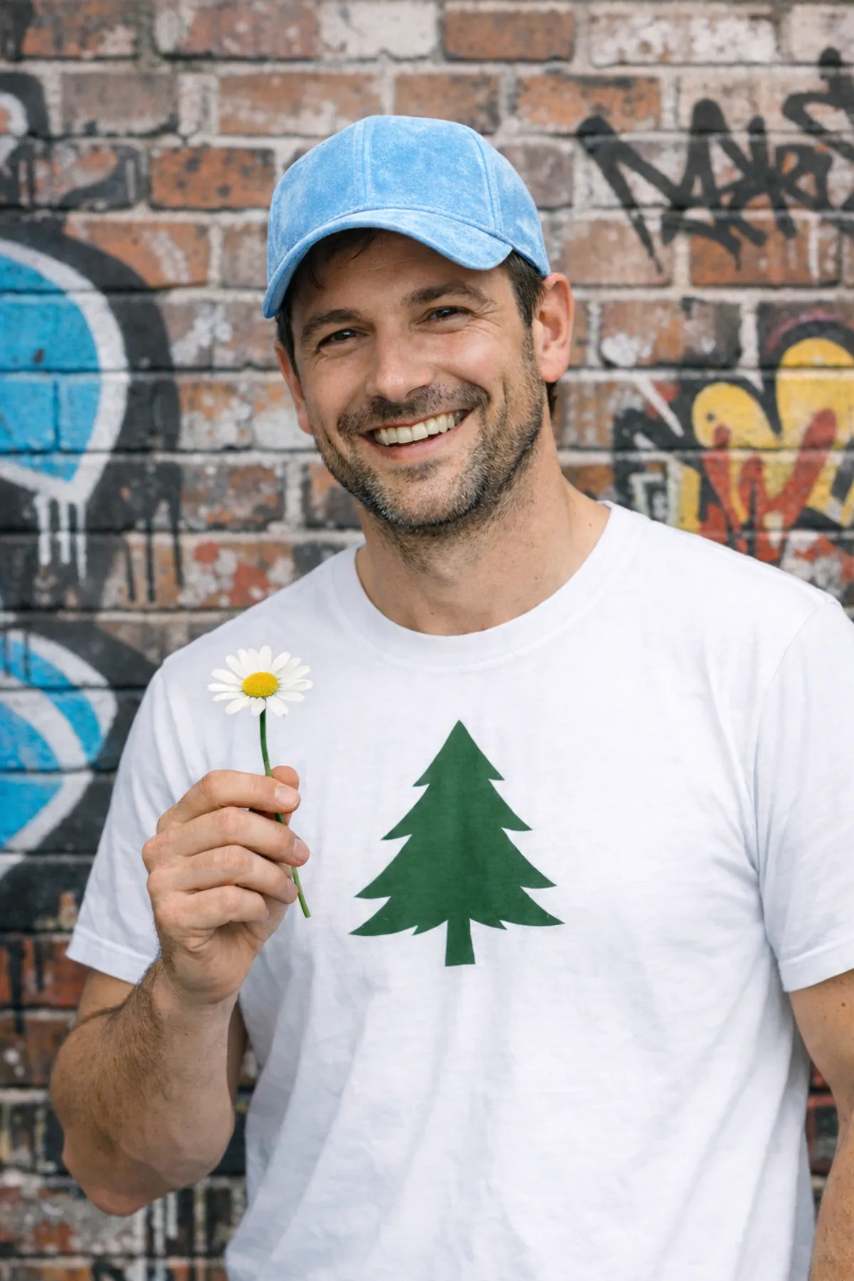 Исходное фото: мужчина с цветком — man_with_blue_hat.png