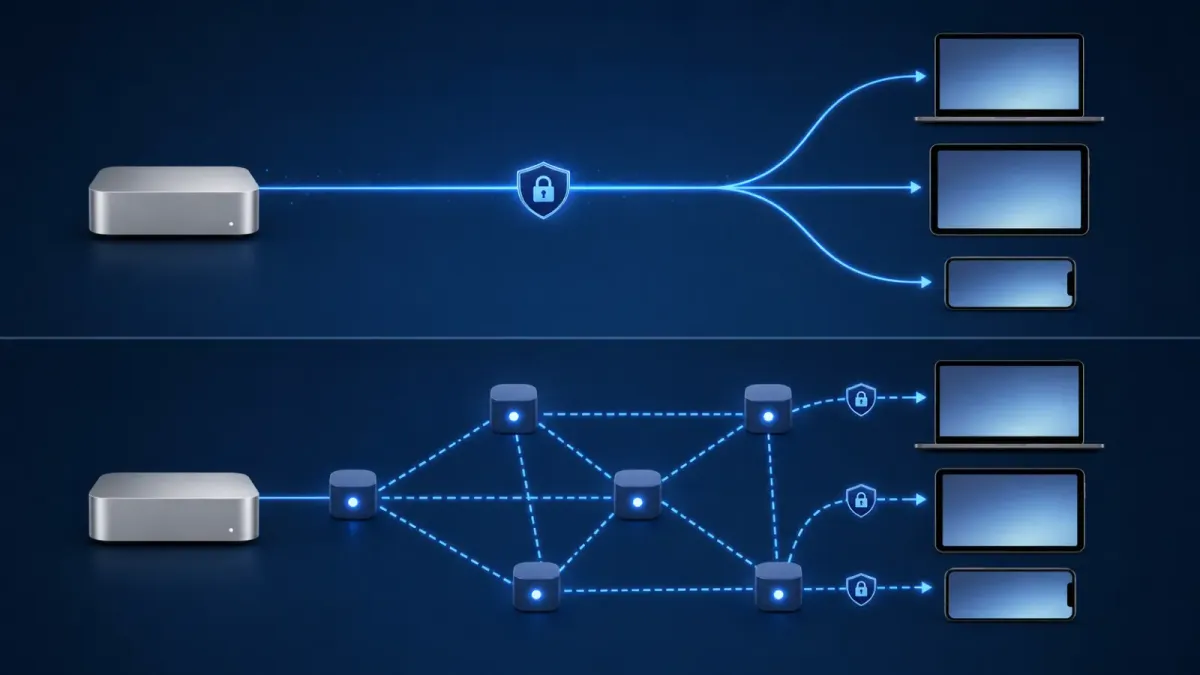 Готовый удалённый доступ и модульный контур из Screen Sharing и SSH решают одну задачу с разным уровнем настройки.