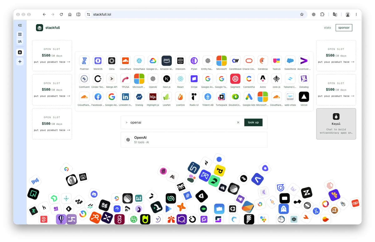 Stackfull: результат поиска по OpenAI.