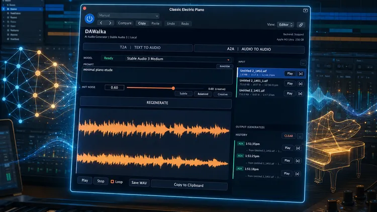 DAWalka: генератор музыки и звука прямо в Logic Pro — локально, без облака и подписок