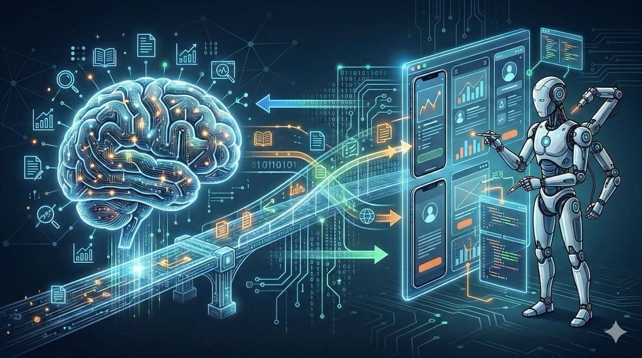 🎨 [ПРОМПТ]: Analytical, precise, pedagogical, structured, professional illustration of a persistent memory database with glowing entries being read and written by an AI agent across multiple sessions shown as timeline nodes, 16:9 aspect ratio, no text, no writing, no letters, tech blog cover